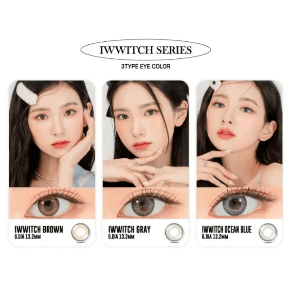 LensRang Iwwitch Brown — contact lens appearance comparison