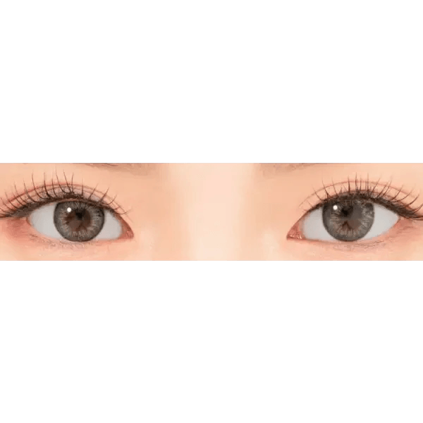 LensRang Iwwitch Gray — both eyes wearing the contact lenses