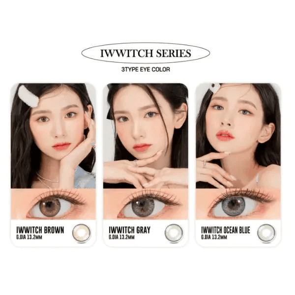 LensRang Iwwitch Gray — contact lens appearance comparison