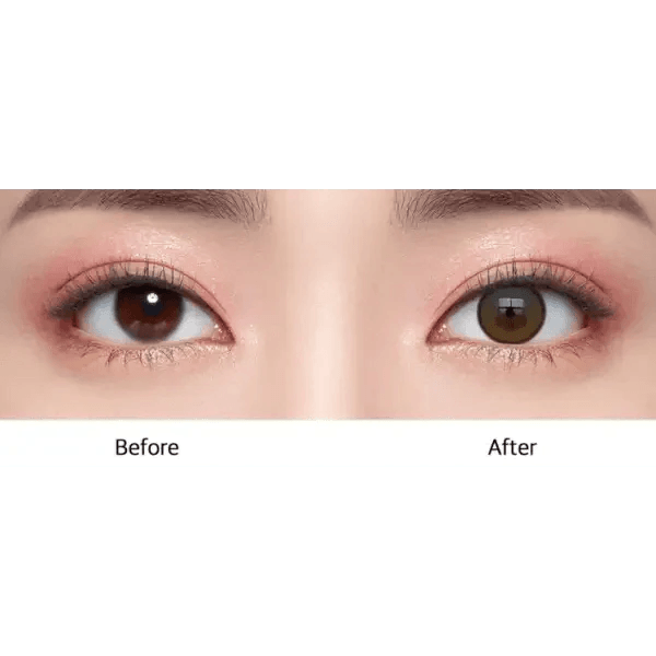 Olens Laboum Brown colored contact lens, 13.4mm graphic diameter, 3-6 Months wear