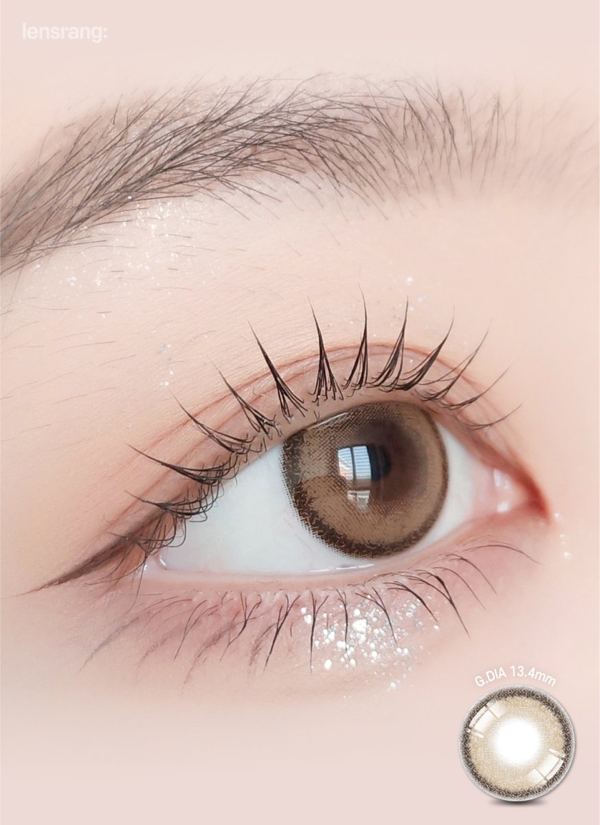 LensRang DayLook 1Day Brown (5p) colored contact lens, 13.4mm graphic diameter, Daily wear