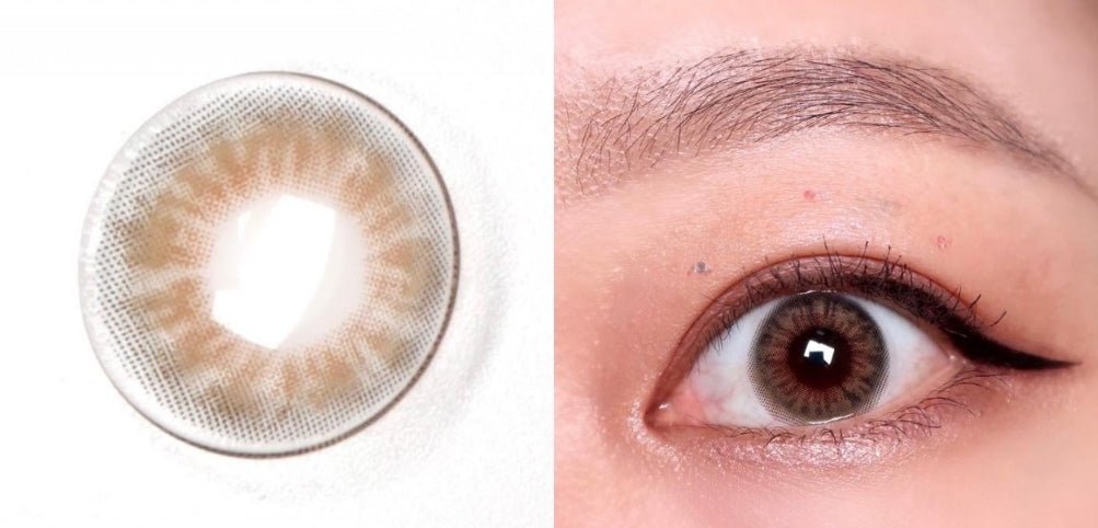 LensRang iWWi Iwwinka Hazel — contact lens appearance comparison