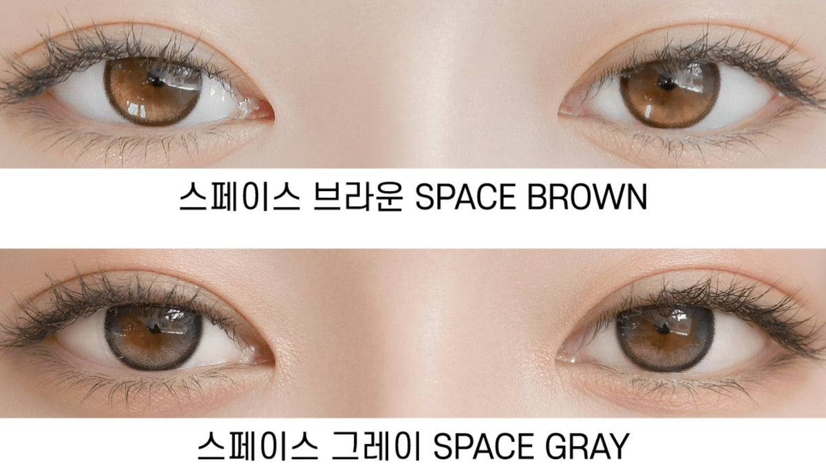 LensRang Planet Space Brown colored contact lens, 13.2mm graphic diameter, Monthly wear