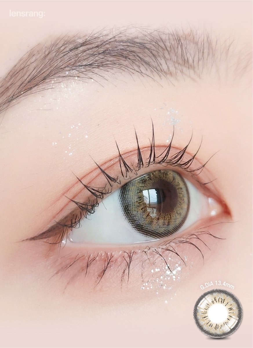 LensRang Spell Gray colored contact lens, 13.4mm graphic diameter, Monthly wear