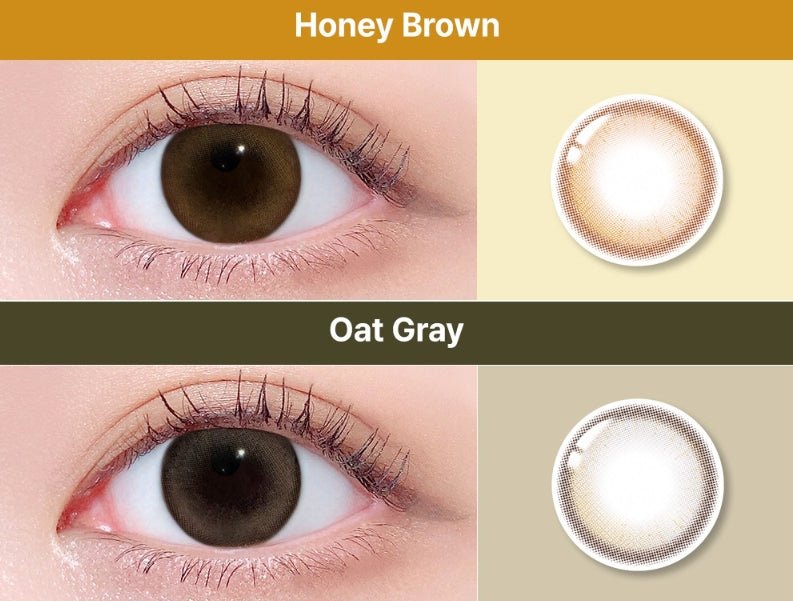 LensTown 247 BB Oat Gray (10p) colored contact lens, 13.1mm graphic diameter, Daily wear