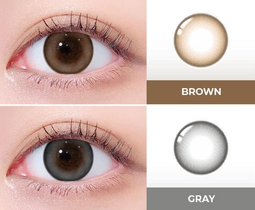 LensTown 247 Bom Brown colored contact lens, 13.4mm graphic diameter, Monthly wear