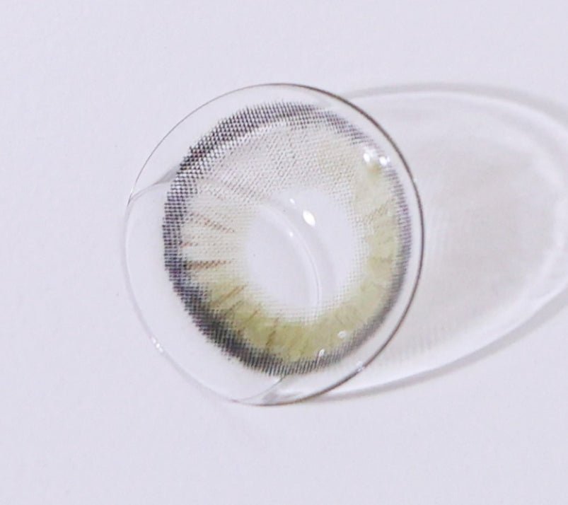LensTown Palm 3color Olive colored contact lens, 12.9mm graphic diameter, 3-6 Months wear