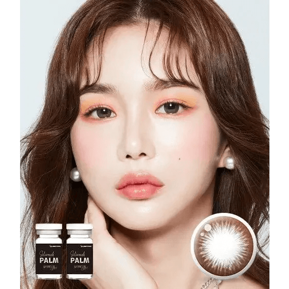 LensTown Silimedi Palm Gray colored contact lens, 14.2mm graphic diameter, 3-6 Months wear