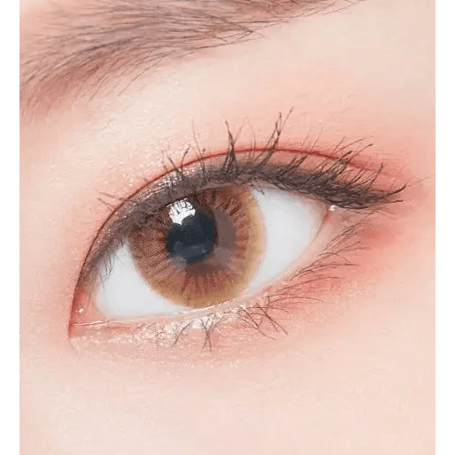 LensTown Sweet Pong Brown colored contact lens, 13.2mm graphic diameter, Monthly wear