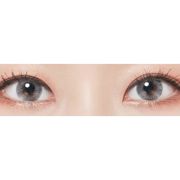 LensTown Thrice S Gray — both eyes wearing the contact lenses