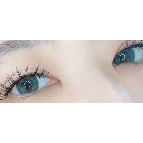 LensTown Thrice S Gray — both eyes wearing the contact lenses