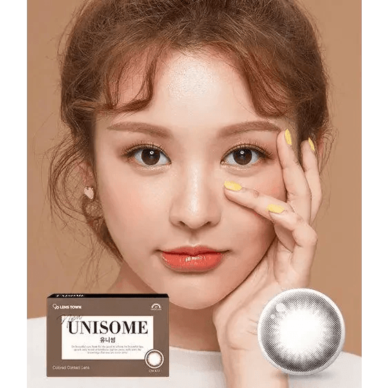LensTown Unisome Choco colored contact lens, 13.1mm graphic diameter, Monthly wear