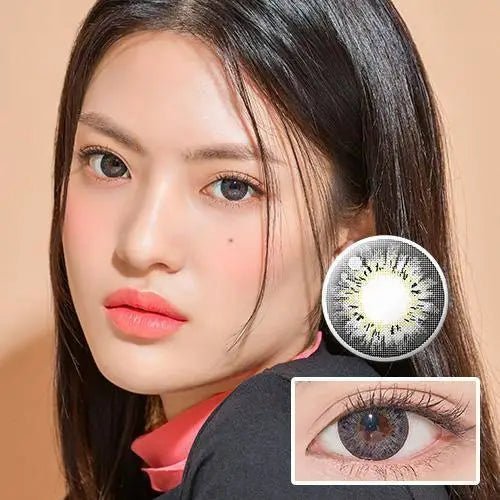 LensTown Vocati Gray colored contact lens, 13.0mm graphic diameter, Monthly wear