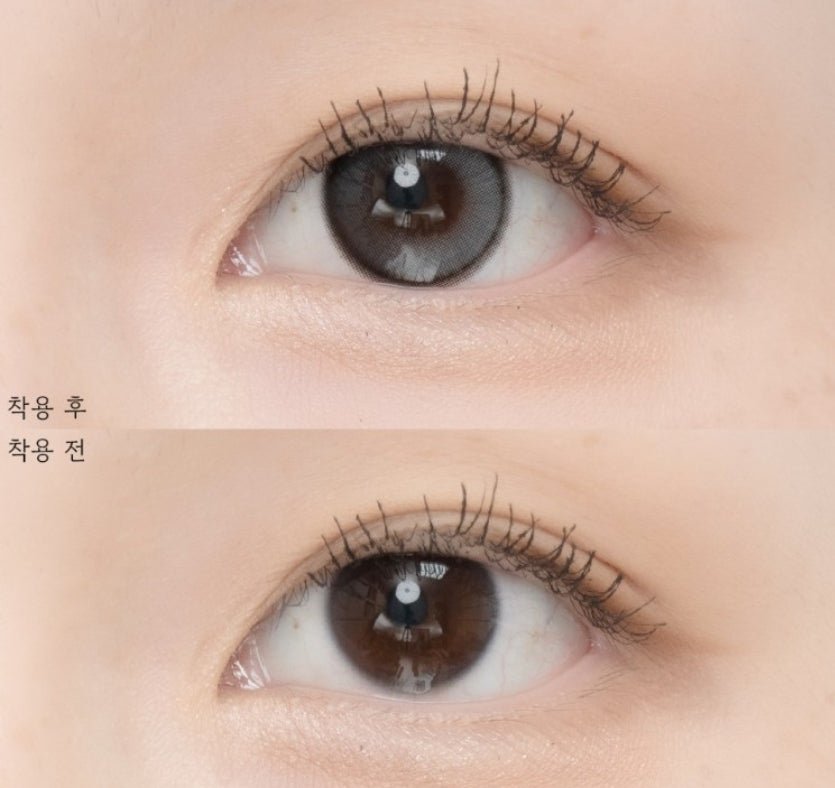 LensVery Anreen Ash Gray colored contact lens, 13.1mm graphic diameter, Monthly wear