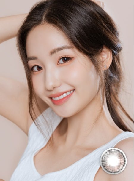 LensVery Anreen Brown Choco colored contact lens, 13.1mm graphic diameter, Monthly wear