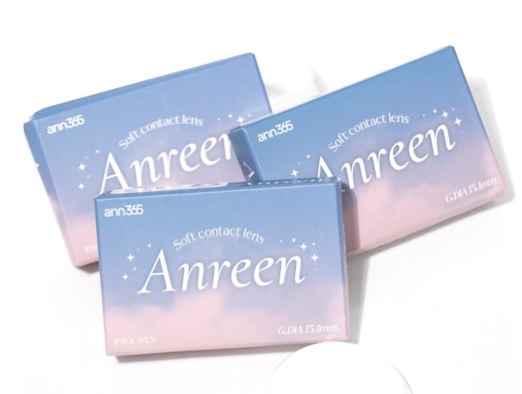 LensVery Anreen Pink Violet colored contact lens, 13.1mm graphic diameter, Monthly wear