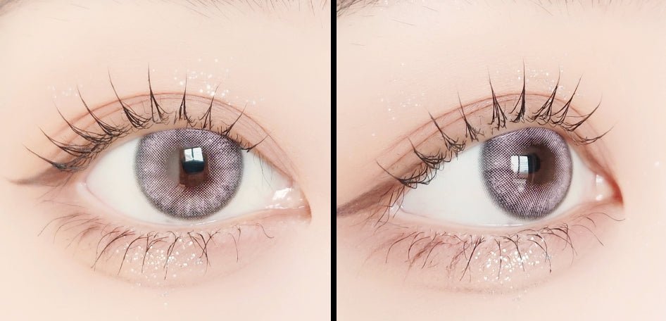 LensVery Blurry Powder Pink colored contact lens, 13.3mm graphic diameter, Monthly wear