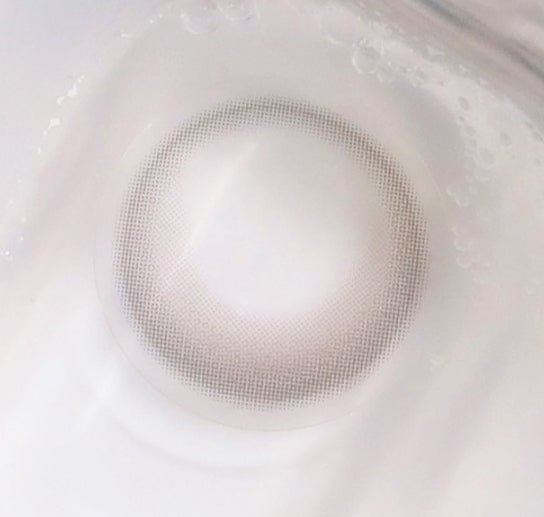 LensVery Rose Moon Cotton Gray colored contacts - lens-pattern view