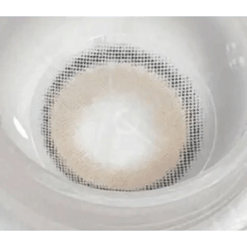 LensVery Silhouette2 Cream Beige Brown — close-up of the contact lens design
