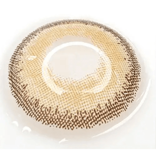 LensVery Silhouette1 Hazel — close-up of the contact lens design