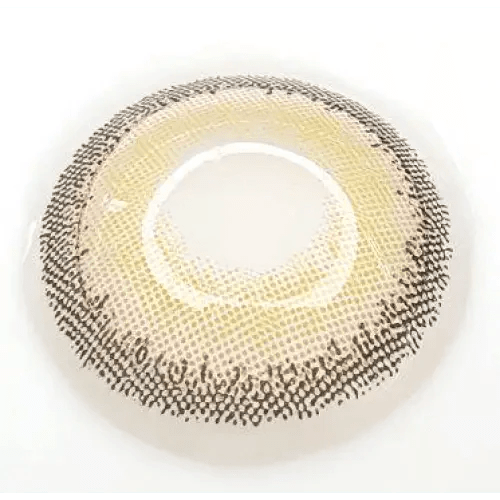 LensVery Silhouette Olive Brown (10p) — close-up of the contact lens design