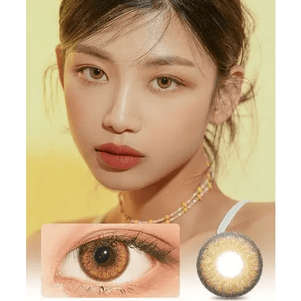 LensVery Venti Ann Brown — model portrait showing the contact lens look