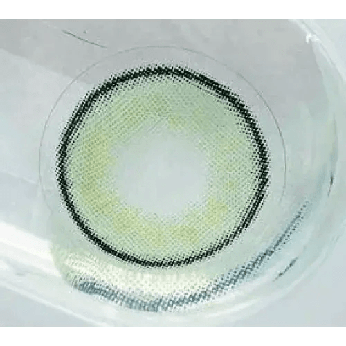 LensVery VeryTok Spring Green — close-up of the contact lens design
