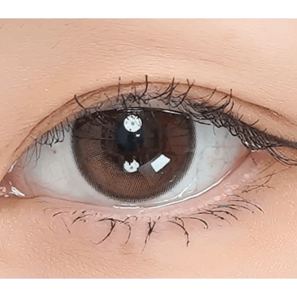 LensVery Wish Ring Beige colored contact lens, 13.1mm graphic diameter, Monthly wear