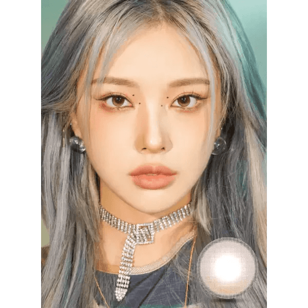 LensVery Wish Ring Beige colored contact lens, 13.1mm graphic diameter, Monthly wear