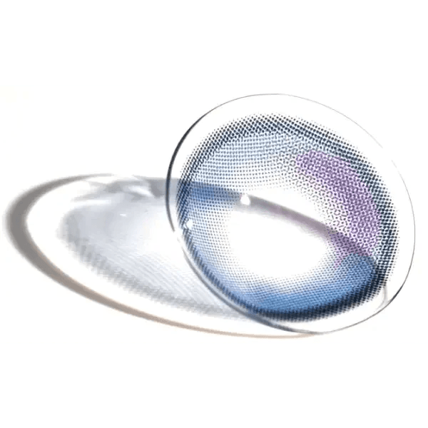 LensVery Wish Ring Violet colored contact lens, 13.1mm graphic diameter, Monthly wear