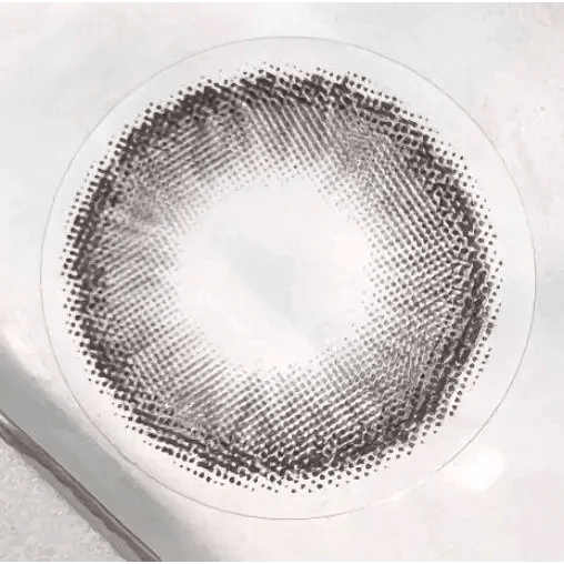 LensVery Wonder Eye Circle Gray — close-up of the contact lens design