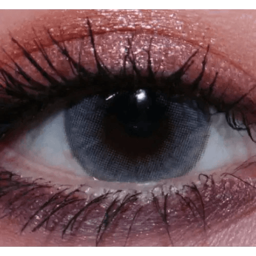 LensVery Wonder Eye Light Gray — single-eye close-up showing the contact lens appearance