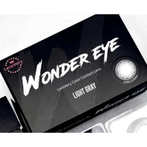 LensVery Wonder Eye Light Gray — contact lens packaging