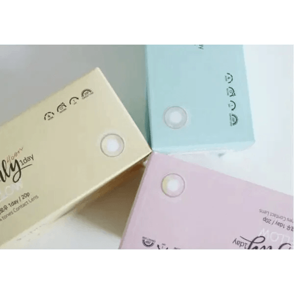 LensTown Lighly Mellow Brown (20p) — contact lens packaging