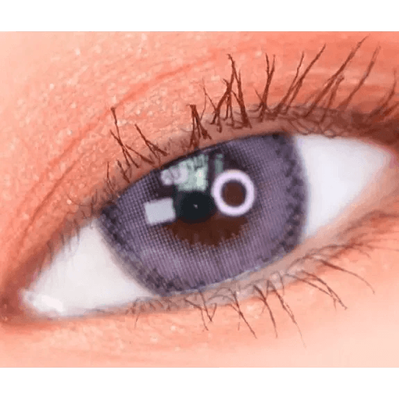 LensTown Lighly Rose Berry (30p) — single-eye close-up showing the contact lens appearance