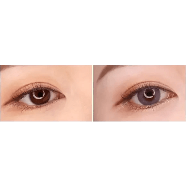 LensTown Lighly Rose Berry (30p) — both eyes wearing the contact lenses