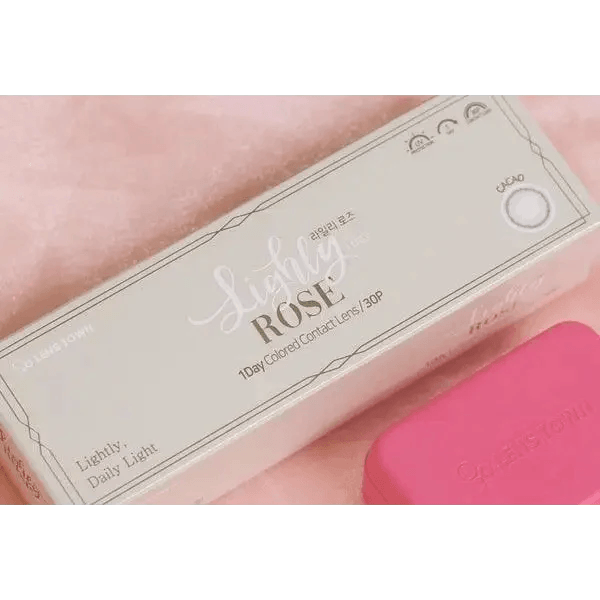 LensTown Lighly Rose Cacao (30p) — contact lens packaging