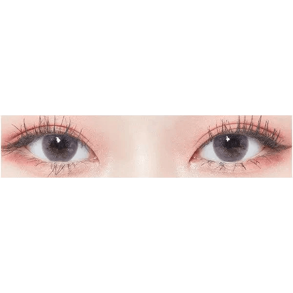 LensTown Lighly Vanada Berry Pink (20p) — both eyes wearing the contact lenses