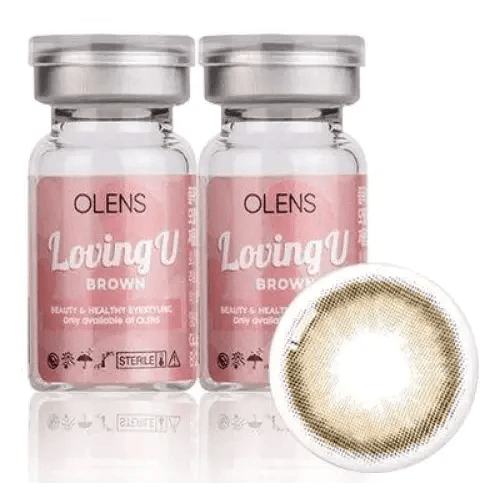 Olens Loving U Brown — contact lens packaging