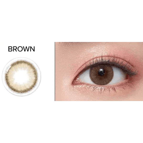 Olens Loving U Brown — contact lens product information graphic