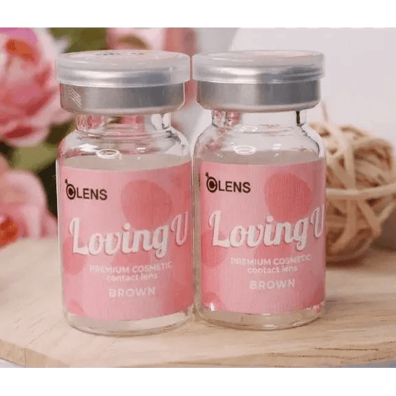 Olens Loving U Brown — contact lens packaging