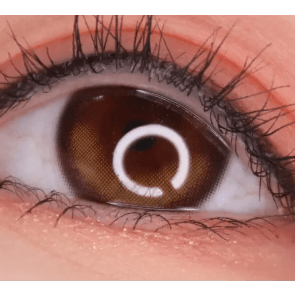 LensVery Lumie Deep Brown colored contact lens, 13.1mm graphic diameter, Monthly wear