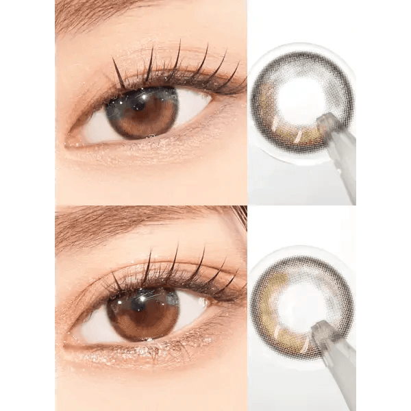 LensVery Lumie Soft Black colored contact lens, 13.1mm graphic diameter, Monthly wear