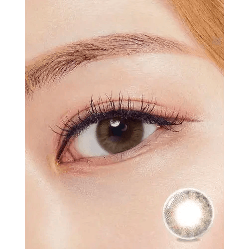 Olens Marry Me Honey Brown colored contact lens, 13.3mm graphic diameter, Monthly wear