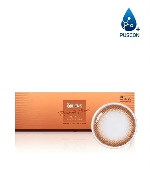 Olens Misty Romantic Hazel (20p) — contact lens packaging