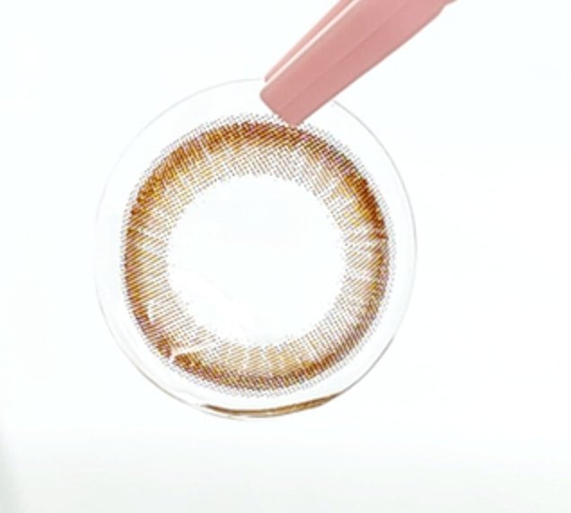 Olens Monet Brown Toric colored contact lens, 13.4mm graphic diameter, 3-6 Months wear
