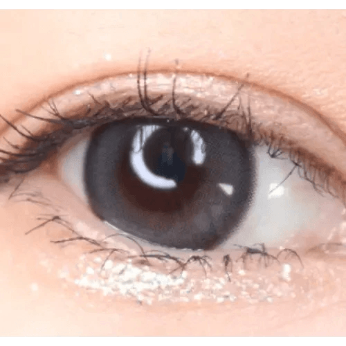 Olens Mood Night 1Day Mood Gray (20p) — single-eye close-up showing the contact lens appearance