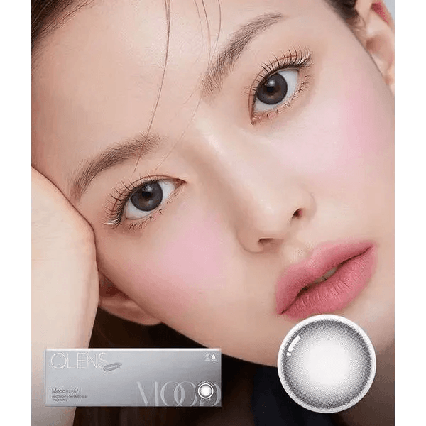 Olens Mood Night 1Day Mood Gray (20p) colored contact lens, 13.3mm graphic diameter, Daily wear