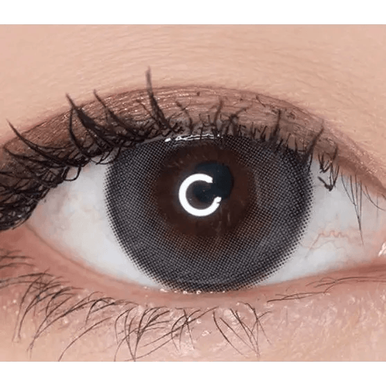 Olens Mood Night 1Day Mood Gray (20p) — single-eye close-up showing the contact lens appearance