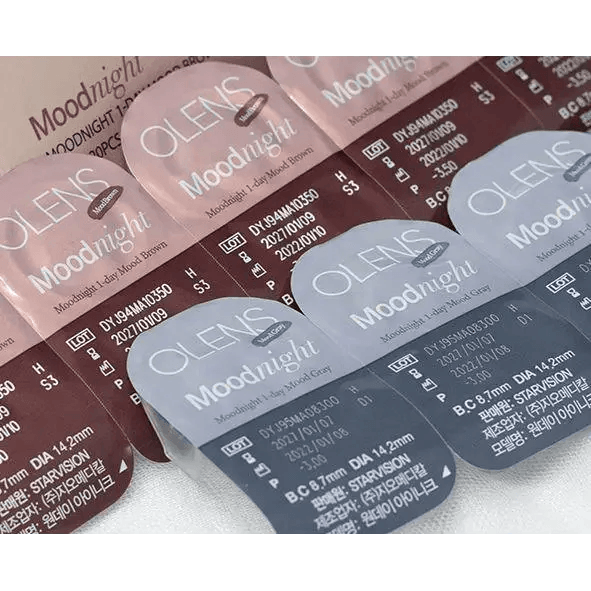 Olens Mood Night 1Day Mood Gray (20p) — contact lens packaging